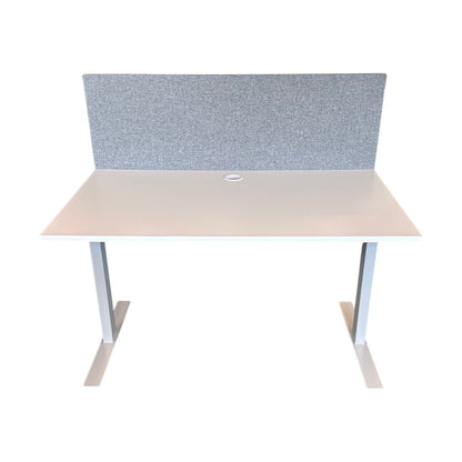 Elektrisk hev/senk skrivebord inkludert skillevegg, 140x80 cm