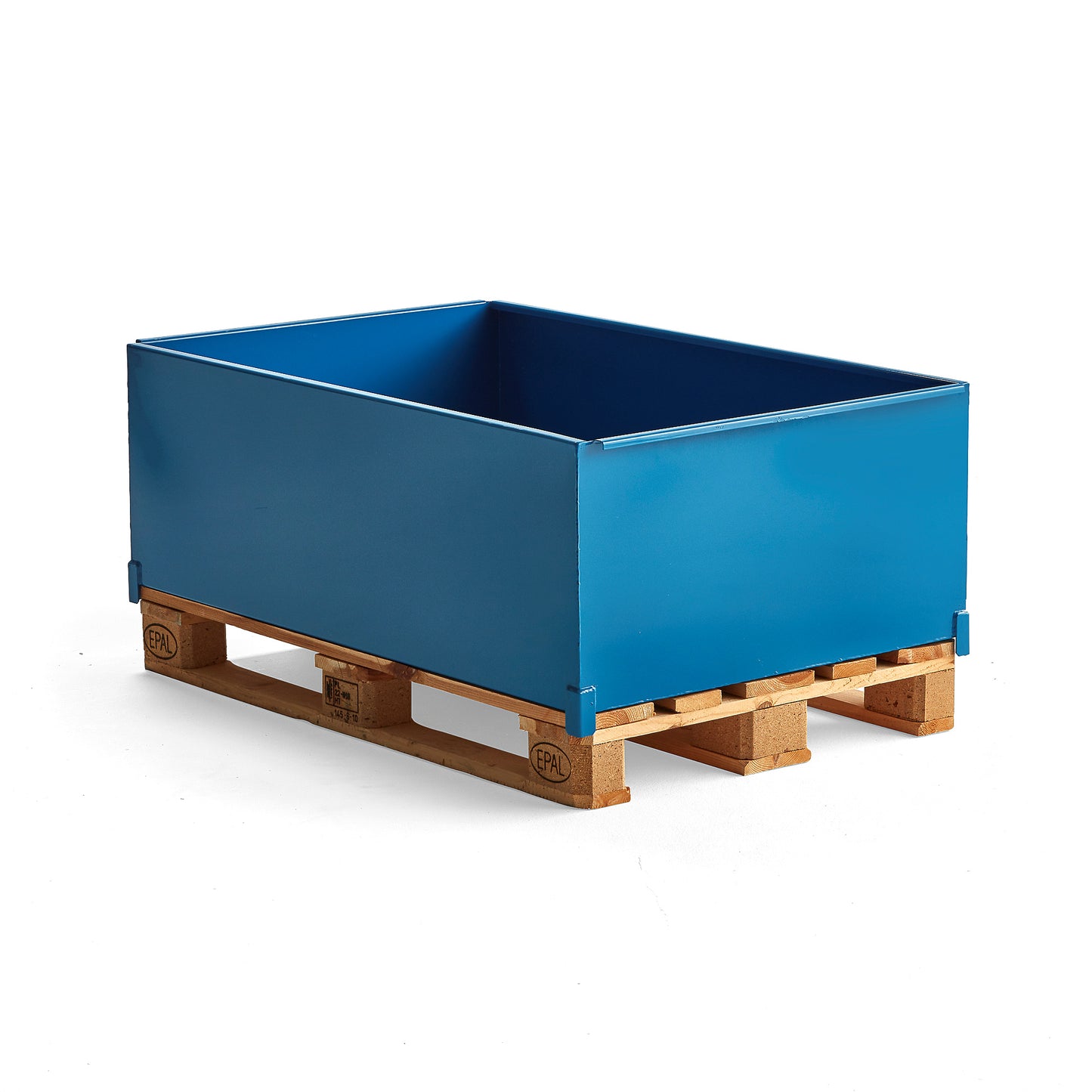 Spillkar, 400 liter, stål, blå