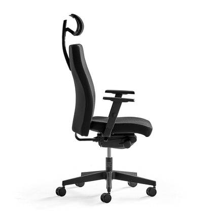 Kontorstol CAMBRIDGE, svart stoff