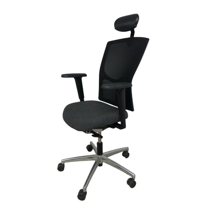 Drabert kontorstol i sort/grå