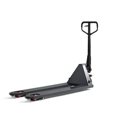 Jekketralle BOOST med hurtigløft, 2000 kg, 1500 mm, boggie/polyuretan, grå