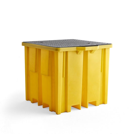 Oppsamlingskar for IBC-container, 1150 liter, gul fra AJ Produkter