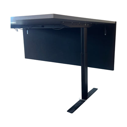 Elektrisk hev/senk skrivebord fra Linak, mørkegrå, 180x120 cm