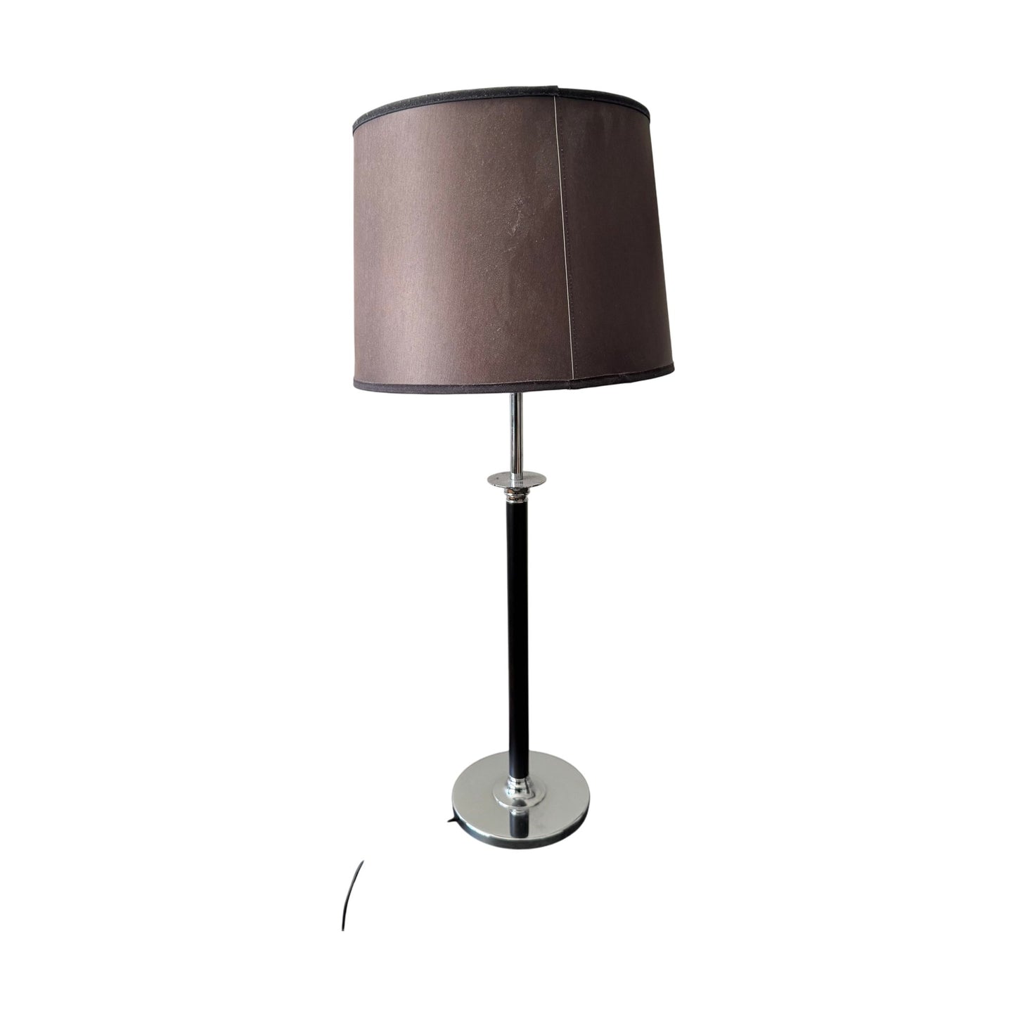 Bordlampe m/brun skjerm