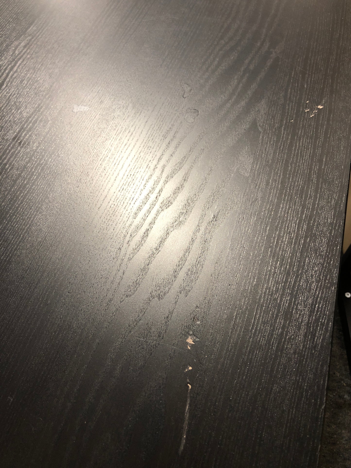 Bekant møtebord fra IKEA, svart laminat, 280x140 cm