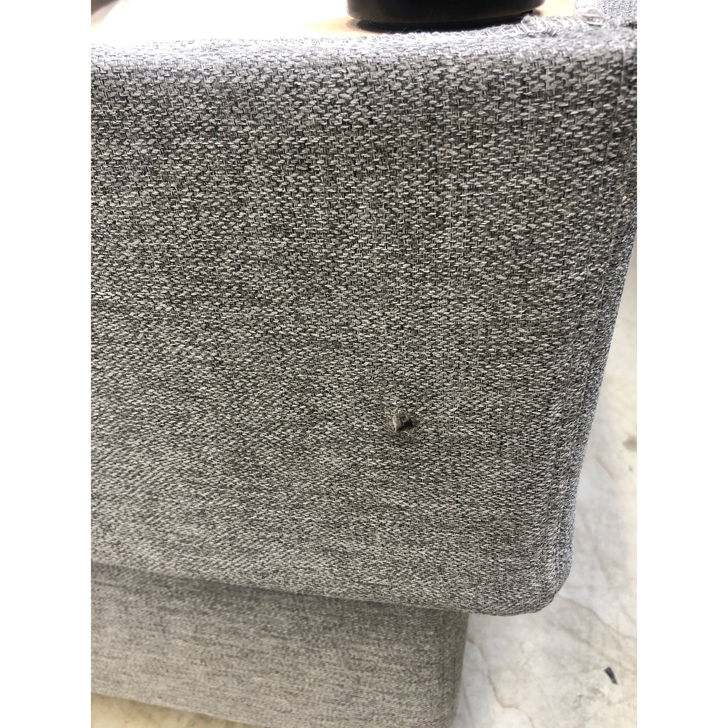 Juni kontinentalseng i polyester, grå