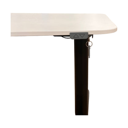 Bekant elektrisk hev/senk skrivebord fra IKEA, MDF med laminatoverflate, 160x110 cm