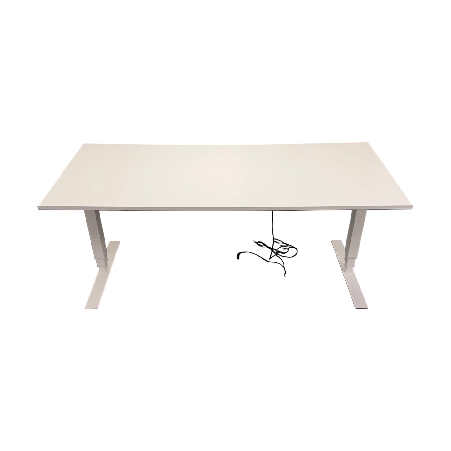 Elektrisk hev/senk skrivebord 180x80 cm, helhvit