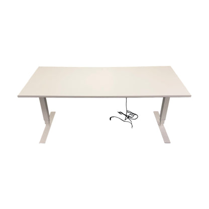 Elektrisk hev/senk skrivebord 180x80 cm, helhvit