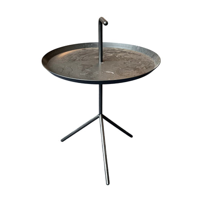 HAY sidebord, svart, Ø48 H50 cm