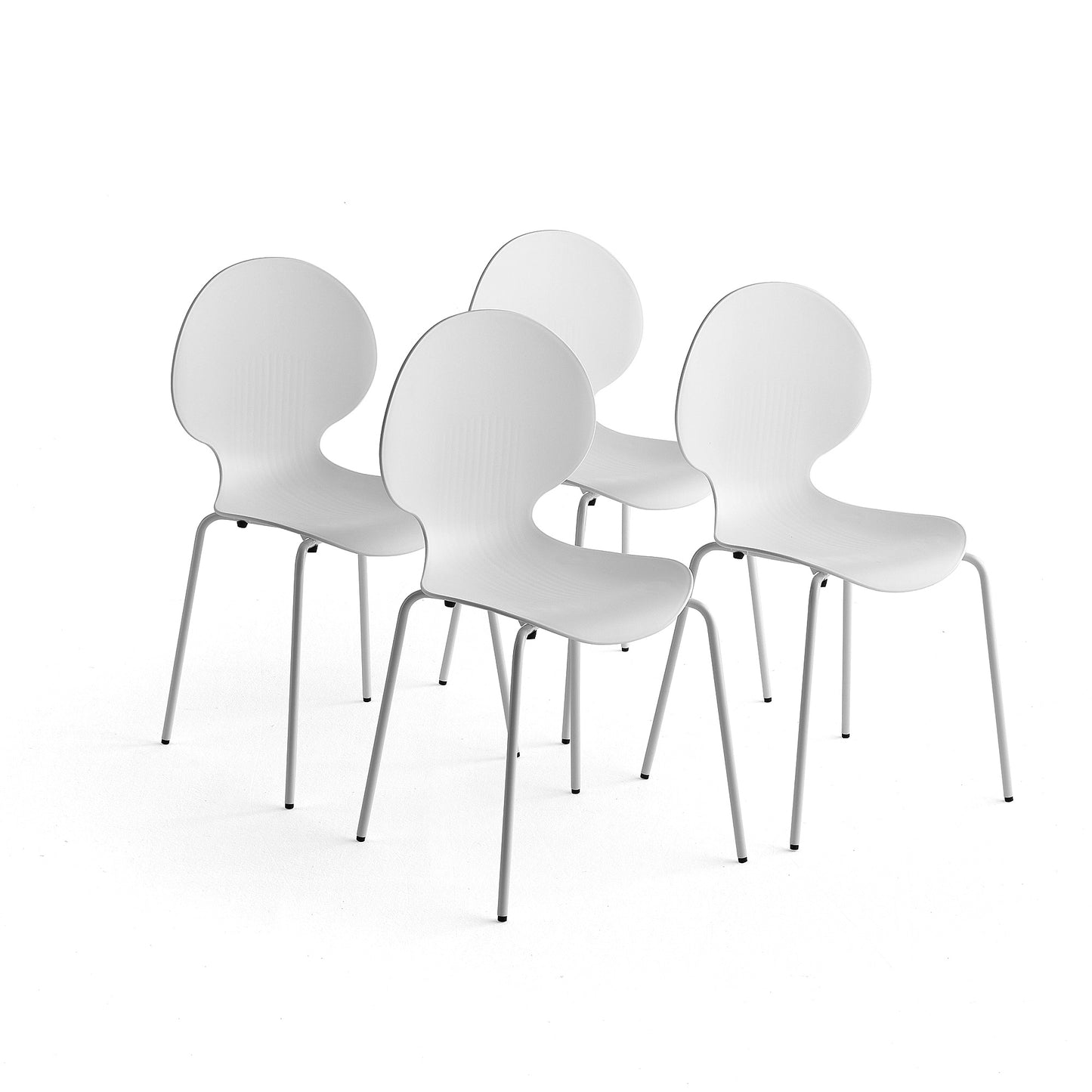 Stol POMONA, 4-pk., hvit