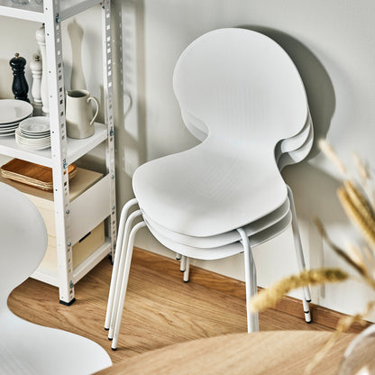 Stol POMONA, 4-pk., hvit