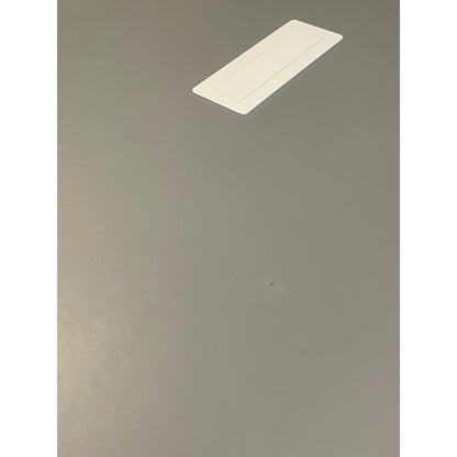 Møtebord, grå plate med sort understell, 180x100 cm