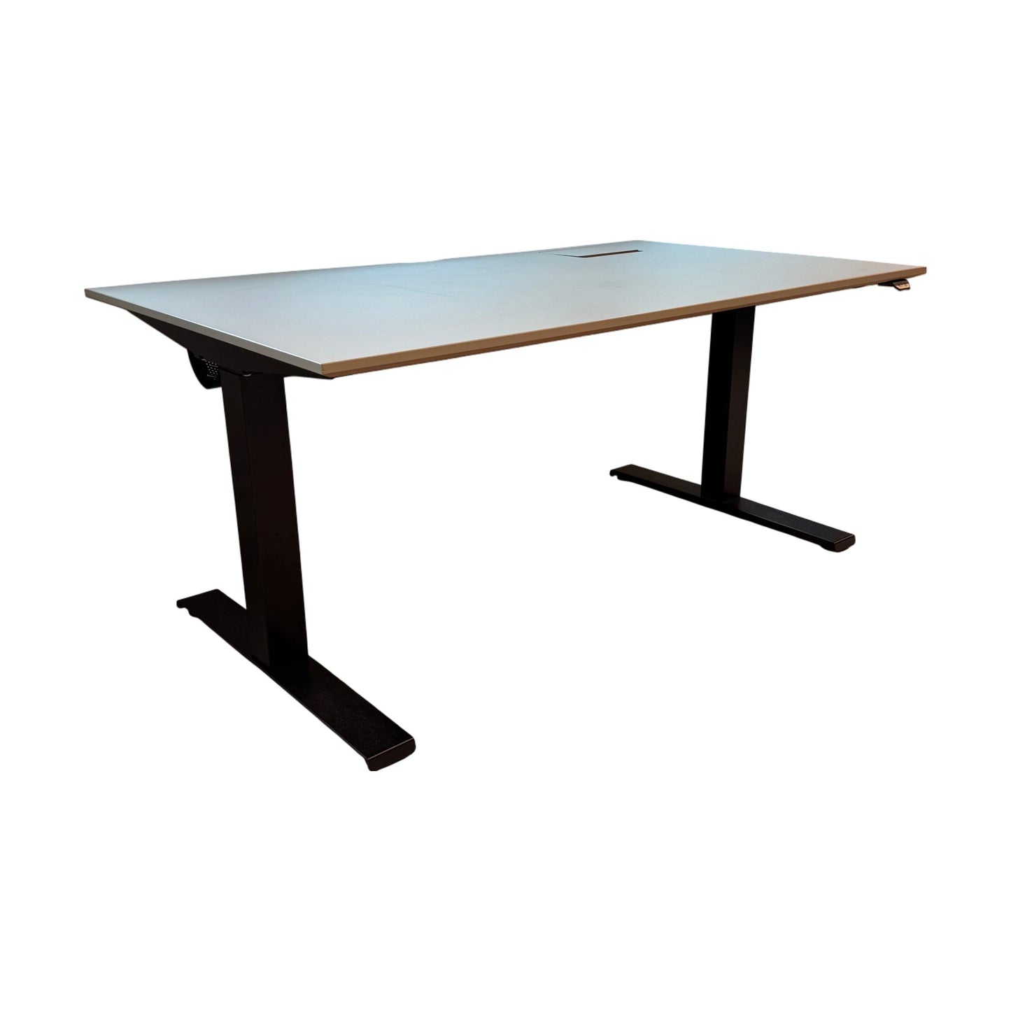 Kinnarps el hev/senk med beige plate - 140x80