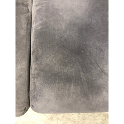 Grå Bella 2-seter sofa fra A-Møbler, velour