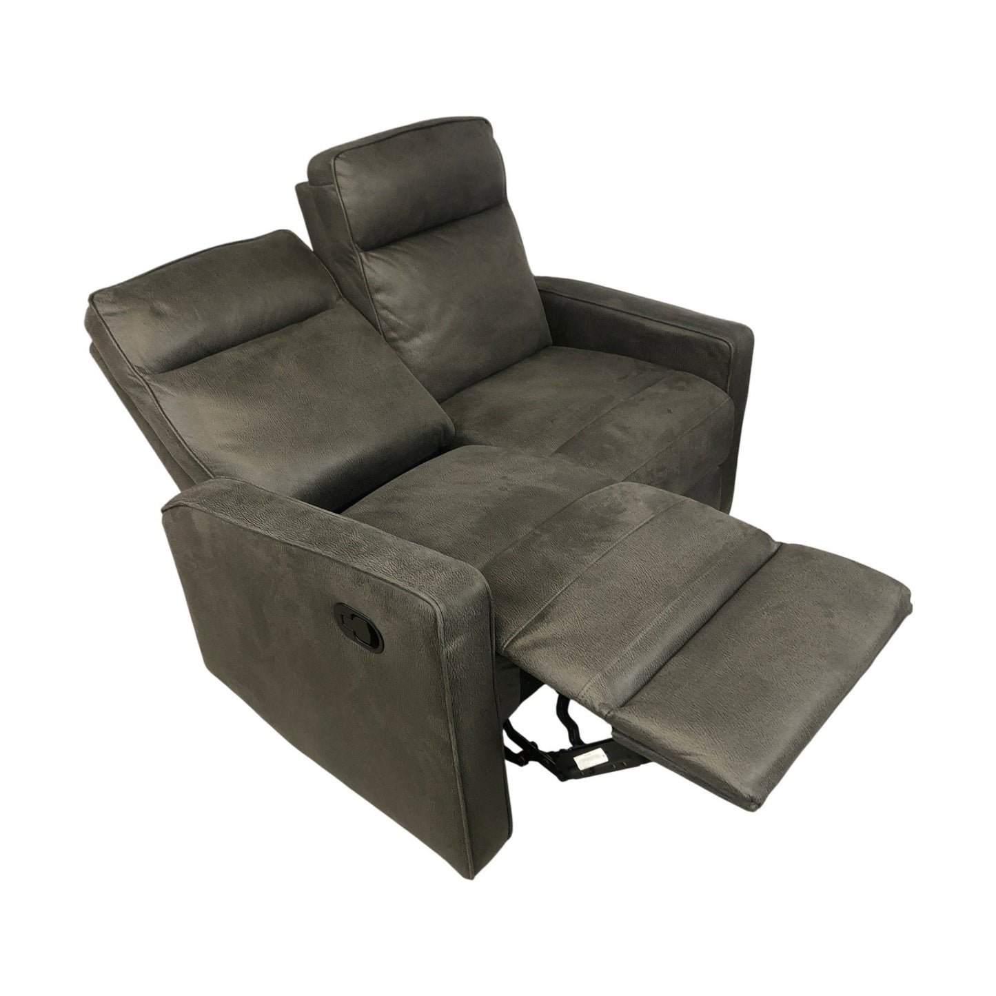 Asila recliner-sofagruppe fra A-Møbler, 3-seter, 2-seter + stol, microfiber, grå