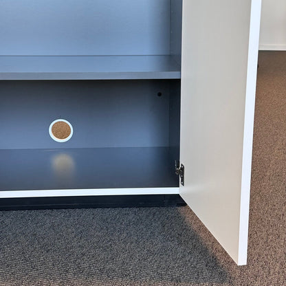 Skap med 2 dører, hvit