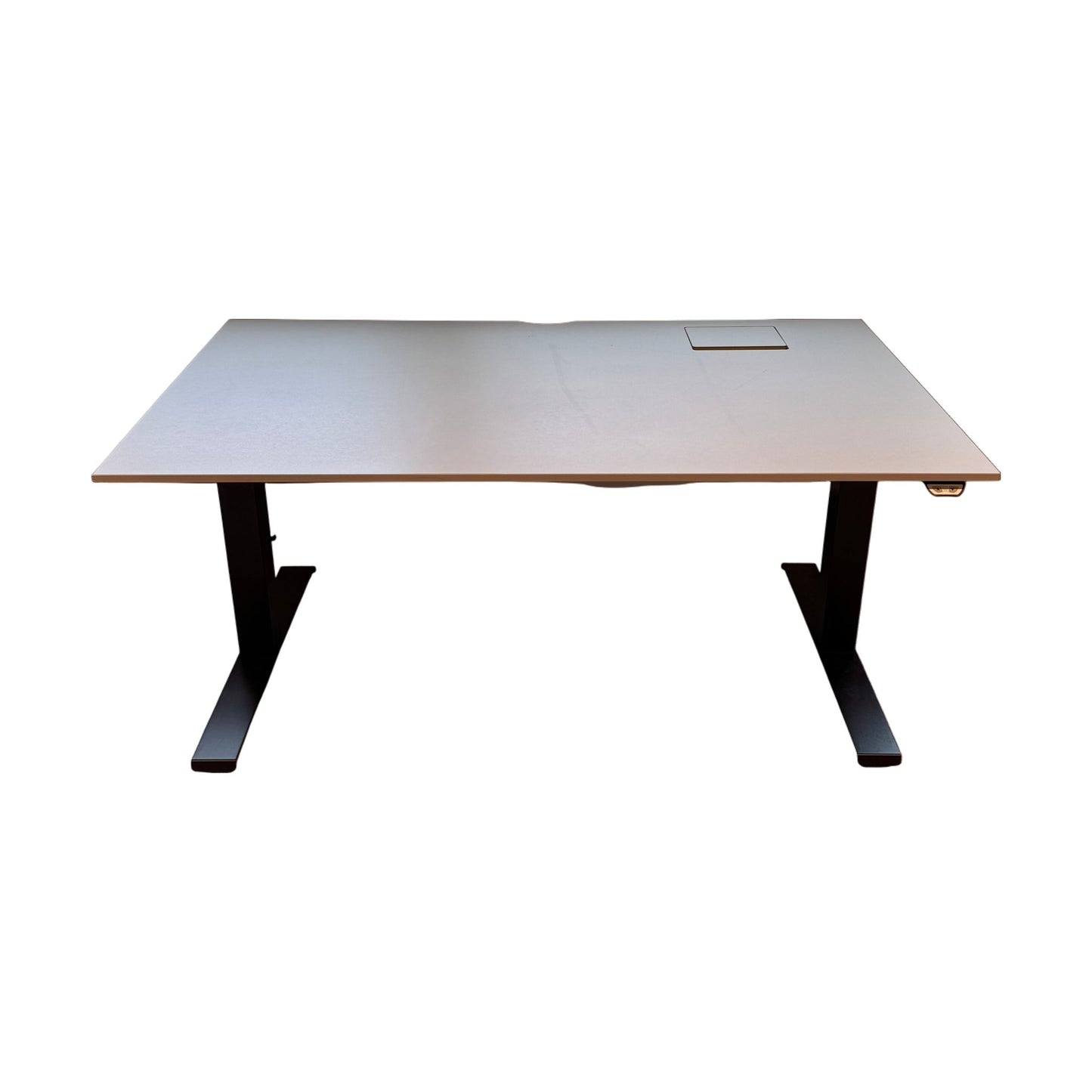 Kinnarps el hev/senk med beige plate - 140x80