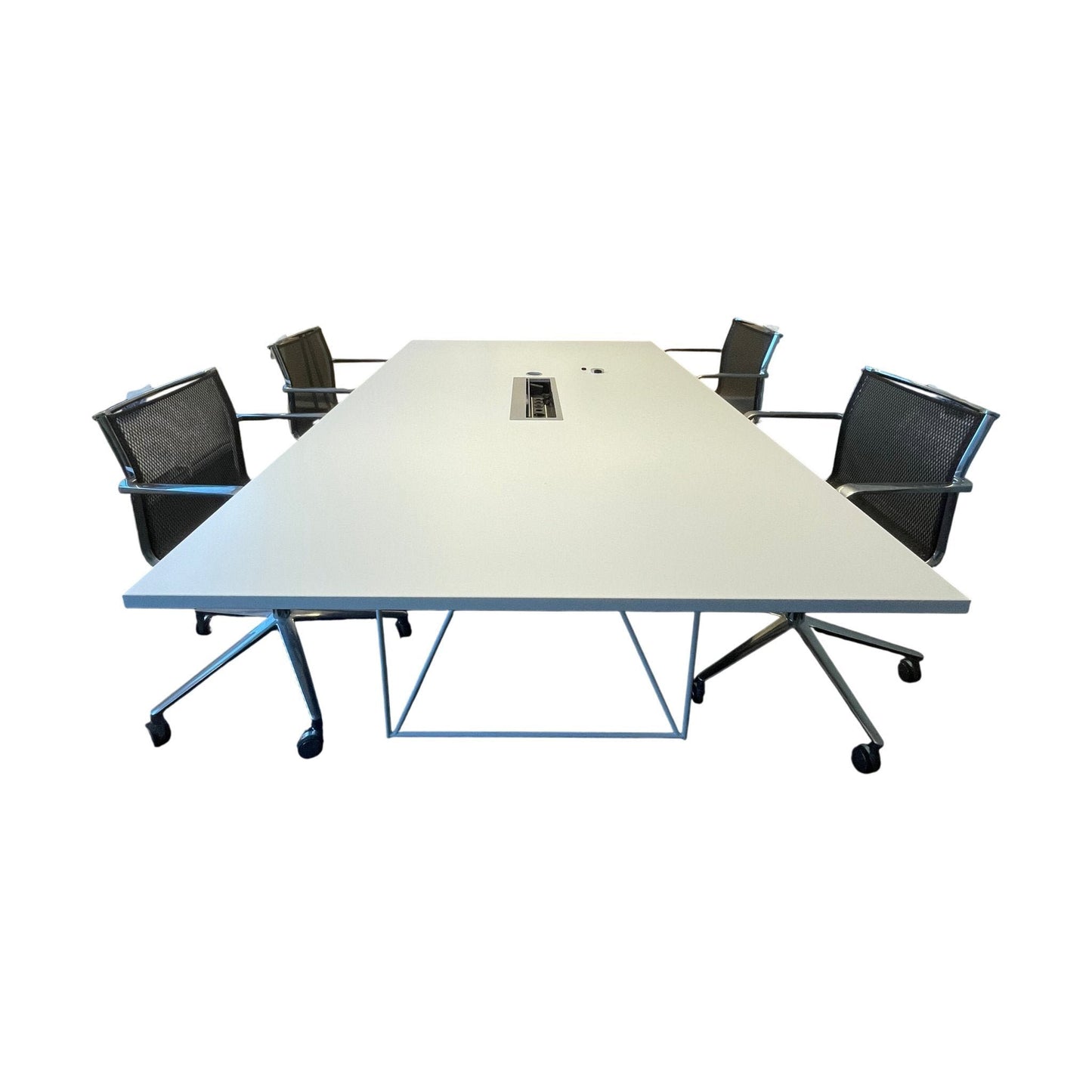 Narbutas Air møtebord, hvit laminat, 220x130 cm