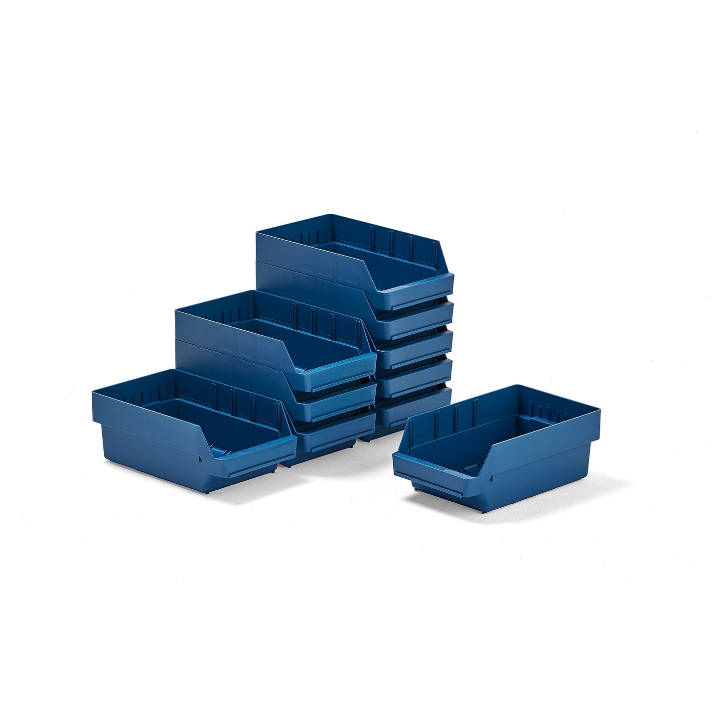 Smådelsbakke REACH, L400 B240 H150 mm, 10-pk., blå fra AJ Produkter