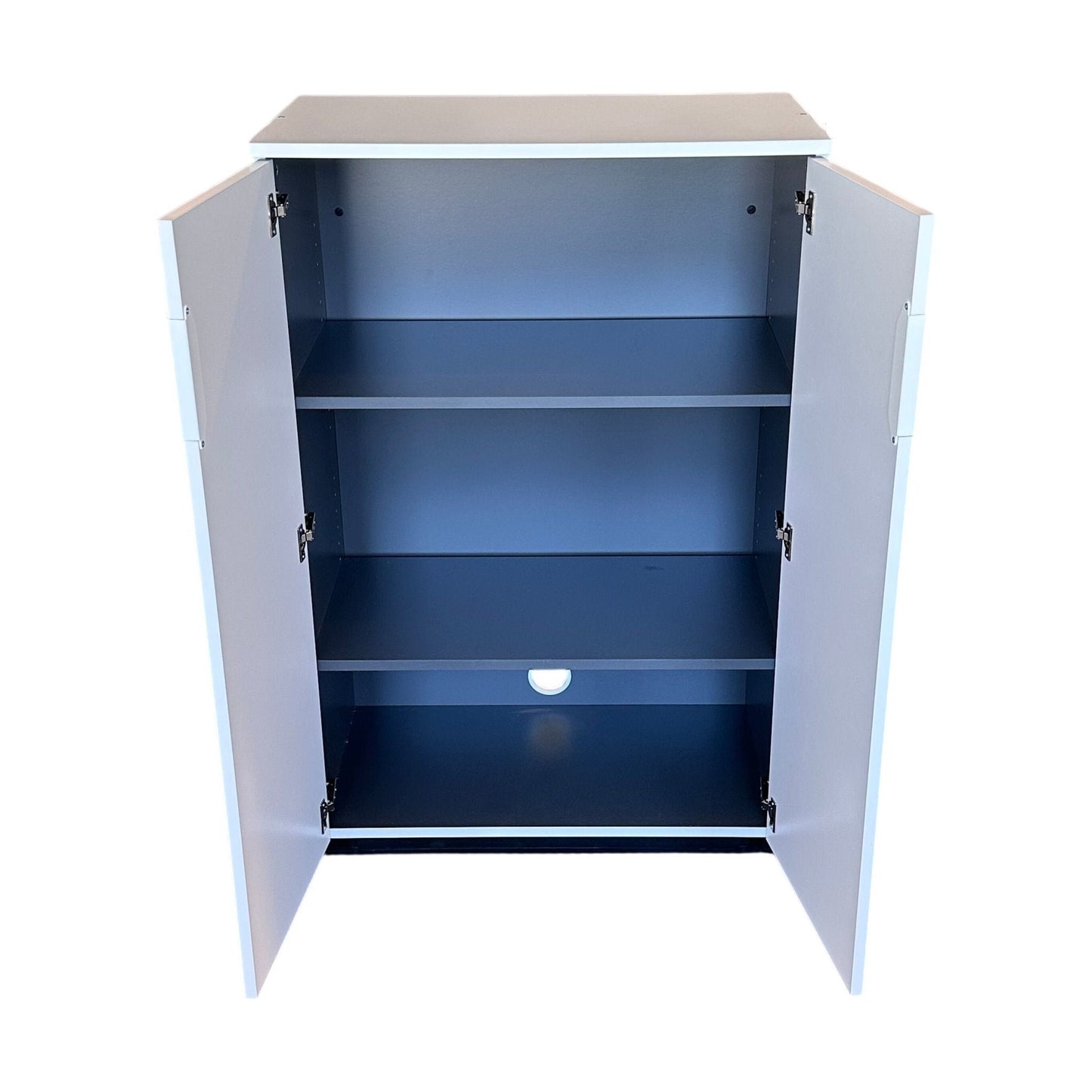 Skap med 2 dører, hvit