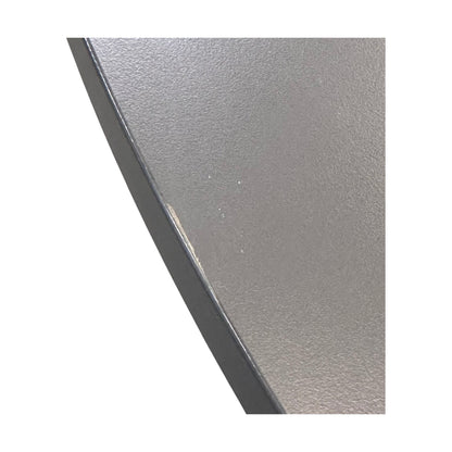 Ovalt møtebord i grå, 180x100 cm