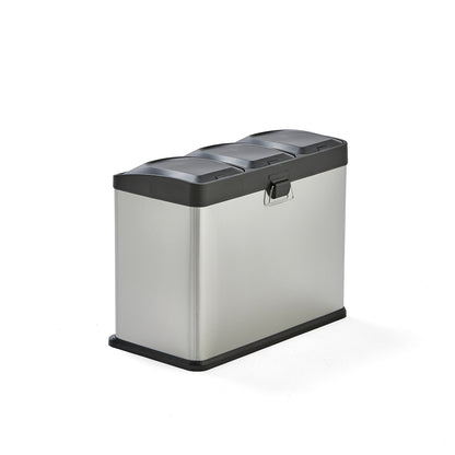 Pedalbøtte ADDISON med 3 beholdere, 3x15 l
