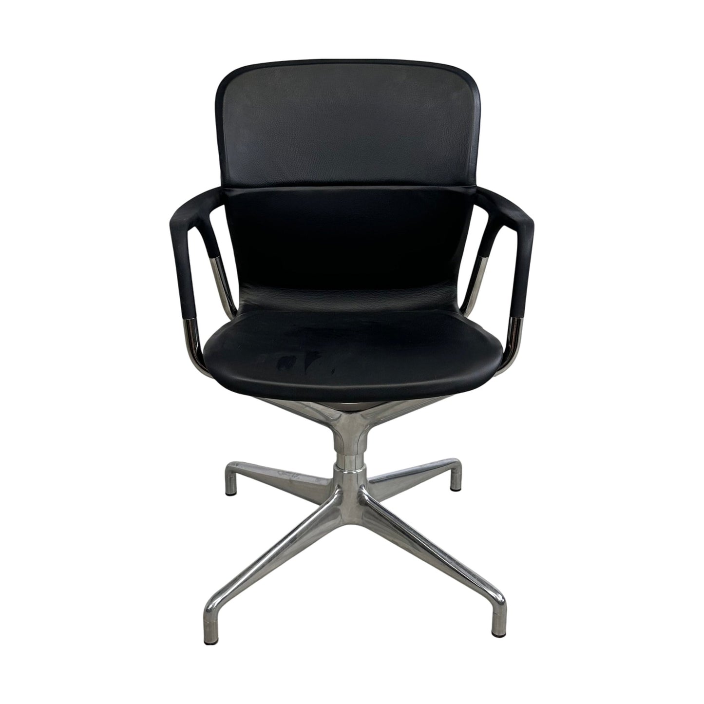 Keyn møteromsstol fra Herman Miller, sort skinn