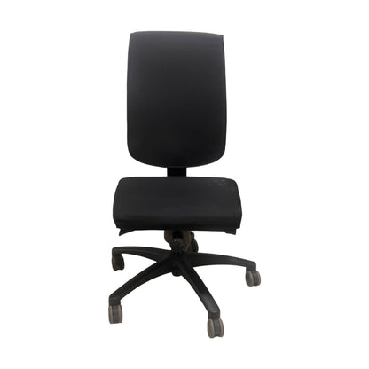 Kontorstol, sort stoff