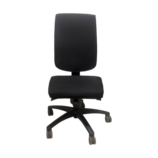 Kontorstol, sort stoff