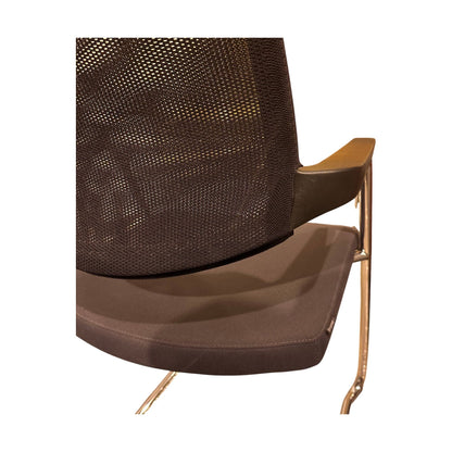 Brunner Fina Soft møteromsstol, svart mesh og krom ben