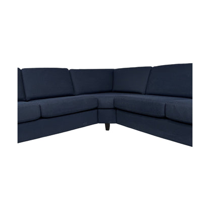 Blå hjørnesofa fra A-Møbler