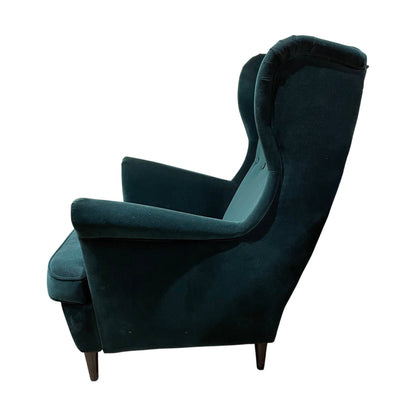 STRANDMON Ørelappstol, Djuparp mørk grønn