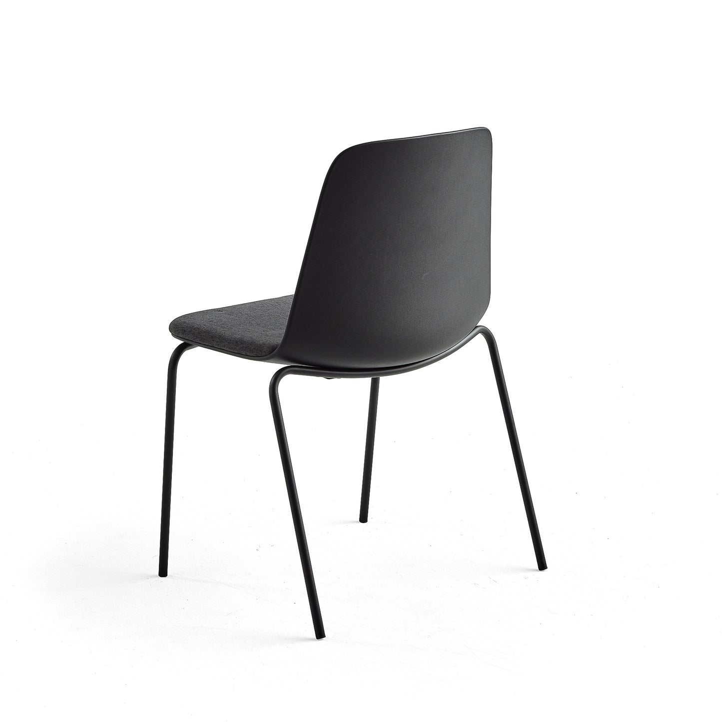 Stol LANGFORD, sorte ben, svart/antrasitt