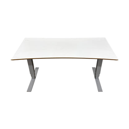 Elektrisk hev/senk skrivebord 160x80 cm, hvit