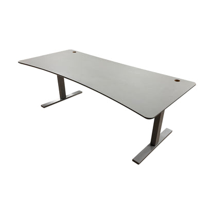 Elektrisk hev/senk skrivebord, grå plate, 200x80 cm