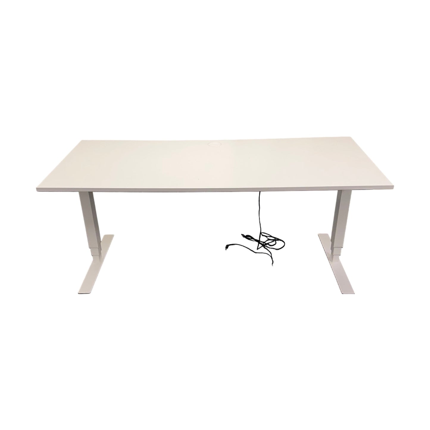 Elektrisk hev/senk skrivebord 180x80 cm, helhvit