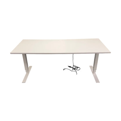 Elektrisk hev/senk skrivebord 180x80 cm, helhvit