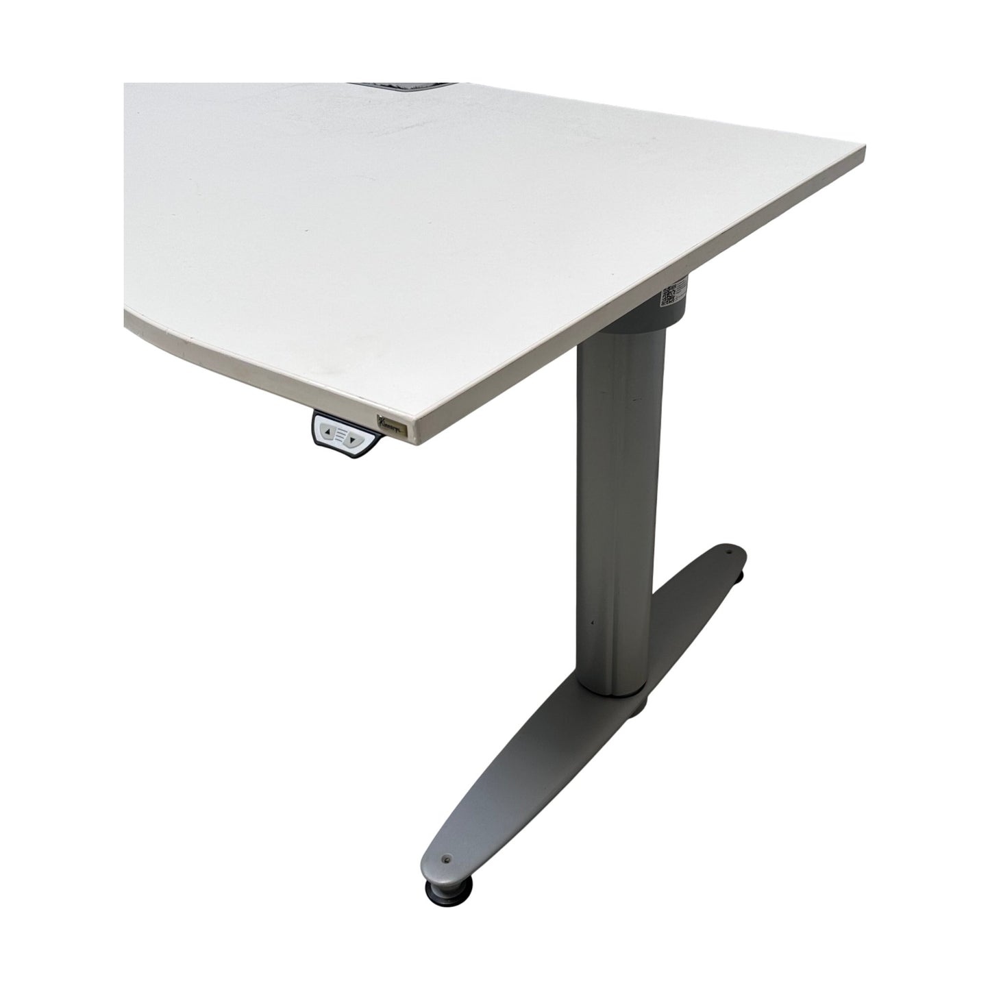 Kinnarps elektrisk hev/senk skrivebord fra Kinnarps, hvit, 180x80 cm