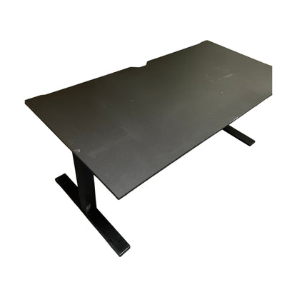 Elektrisk hev/senk skrivebord, svart MDF, 140x80 cm