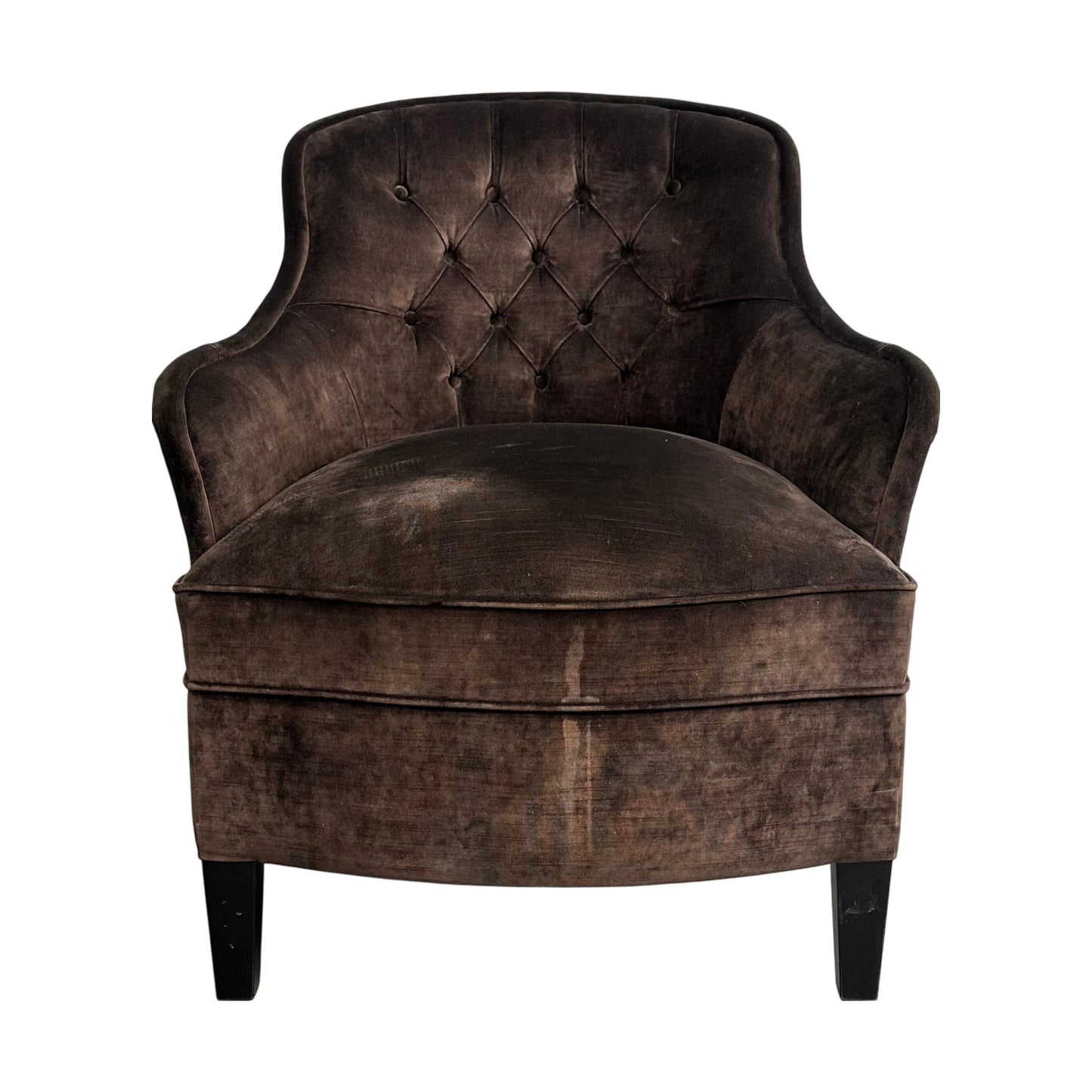 Brun loungestol i velour fra Induflex