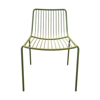 Grønn hagestol i metall
