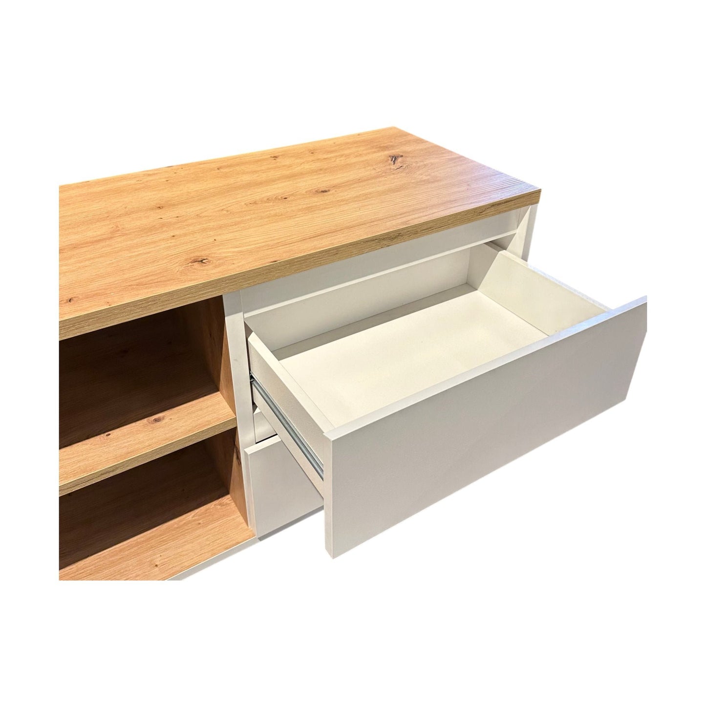 Linz TV-benk fra A-Møbler, hvit