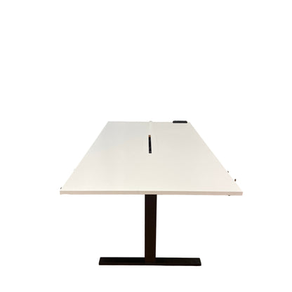 Møtebord, hvit plate, 180x100 cm