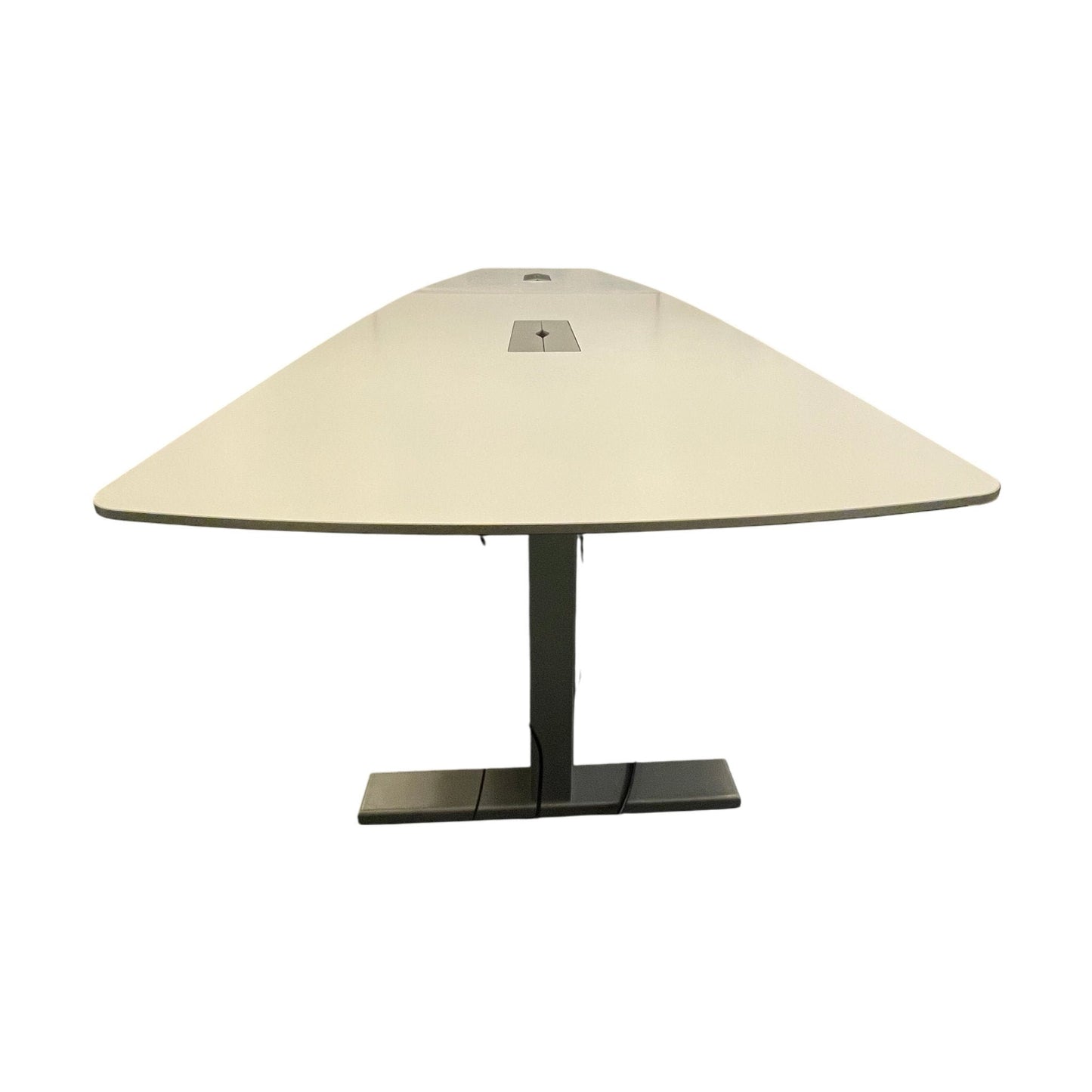 Møtebord fra Kinnarps, hvit laminat, 420x112 cm