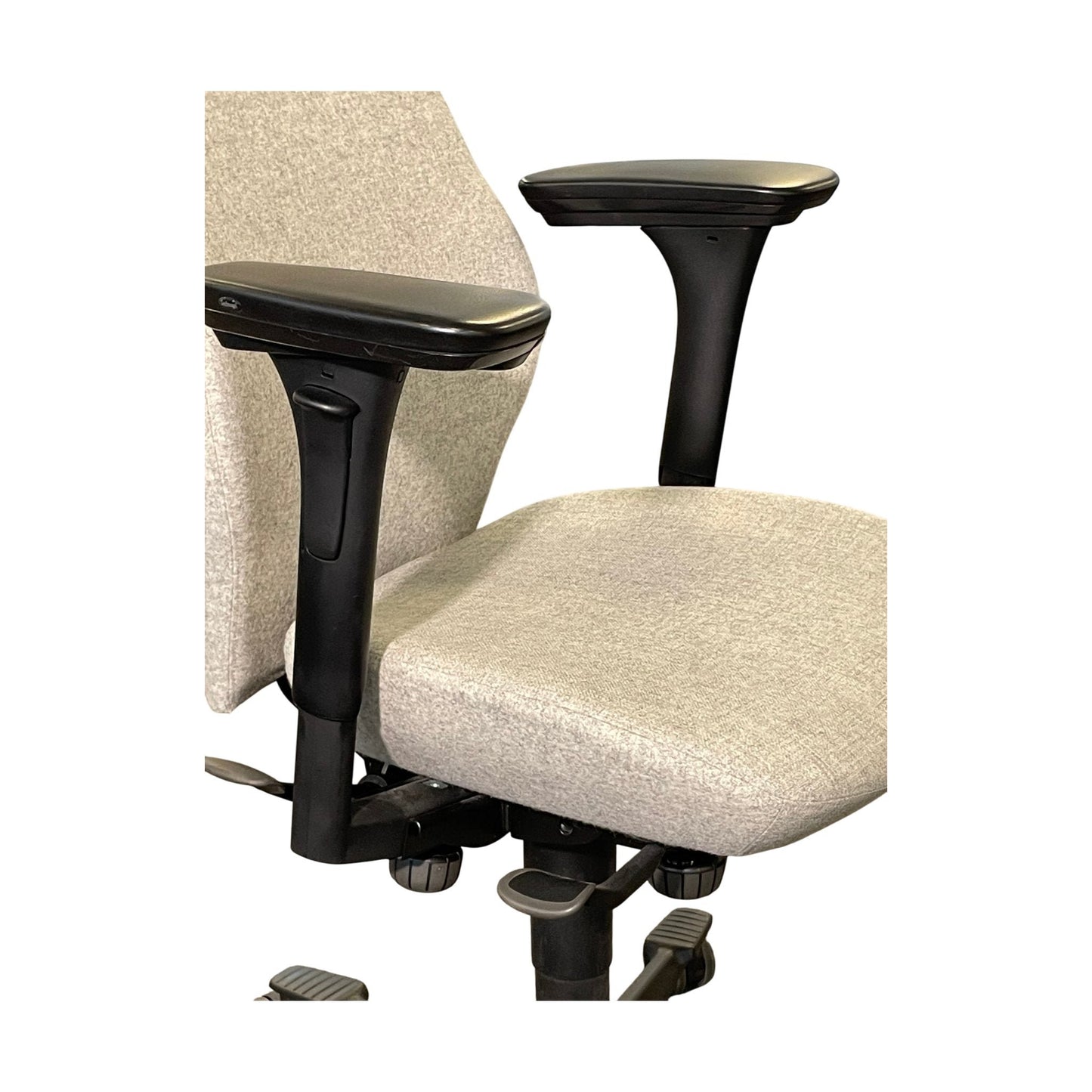 Kinnarps Plus [8] kontorstol, grå tekstil