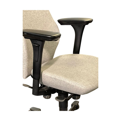 Kinnarps Plus [8] kontorstol, grå tekstil