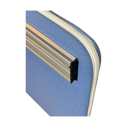 Götessons skillevegg, 180x68 cm, blå m/ hvit glidelås