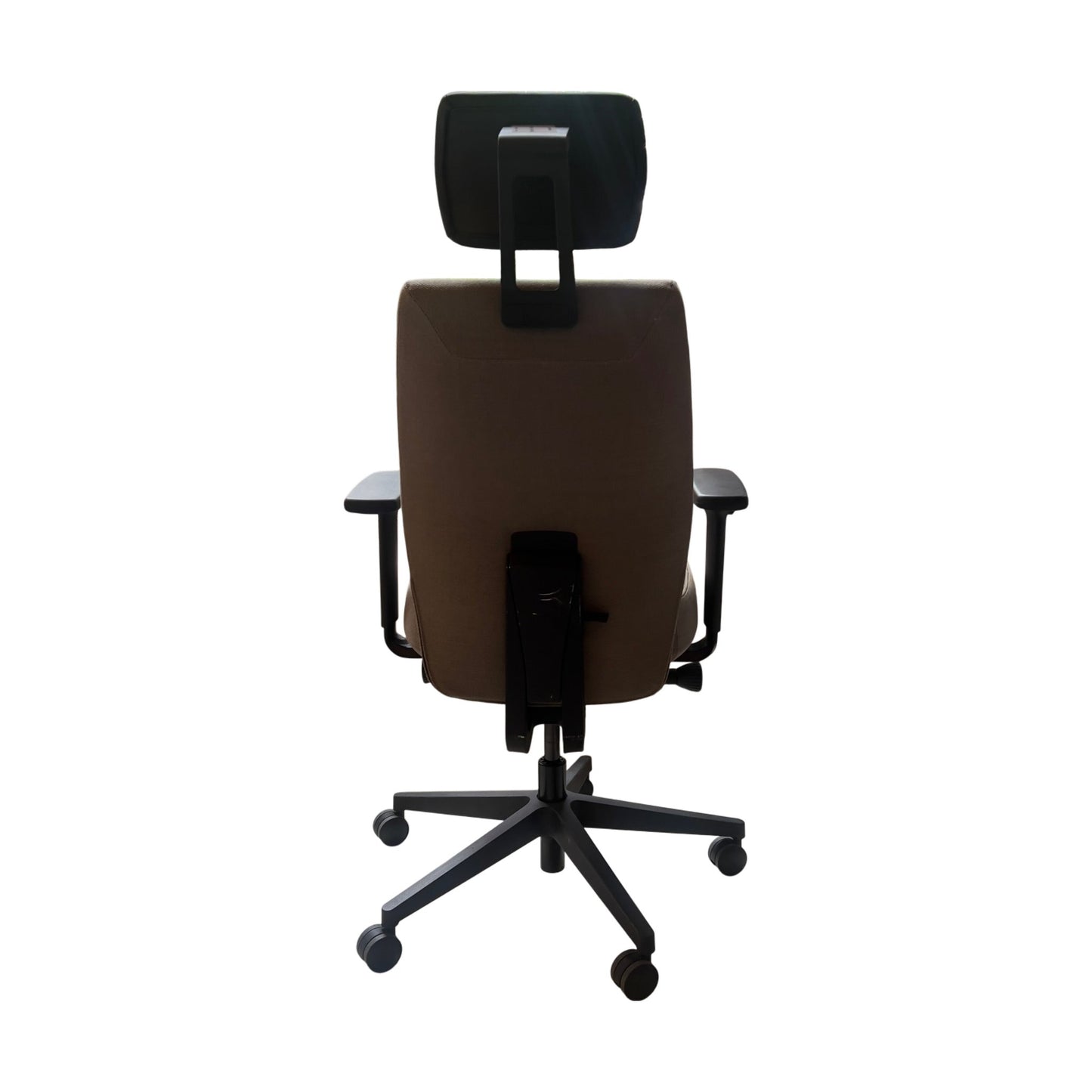 Kontorstol SAVO Soul, beige m/sort nakkestøtte