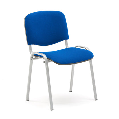 Konferansestol NELSON, 4-pk., blå/grå